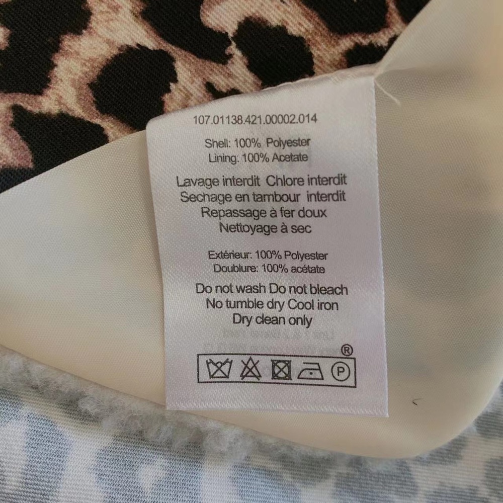 RIXO CYNTHIA LEOPARD Long Line Jacket Size L - Picture 4 of 6